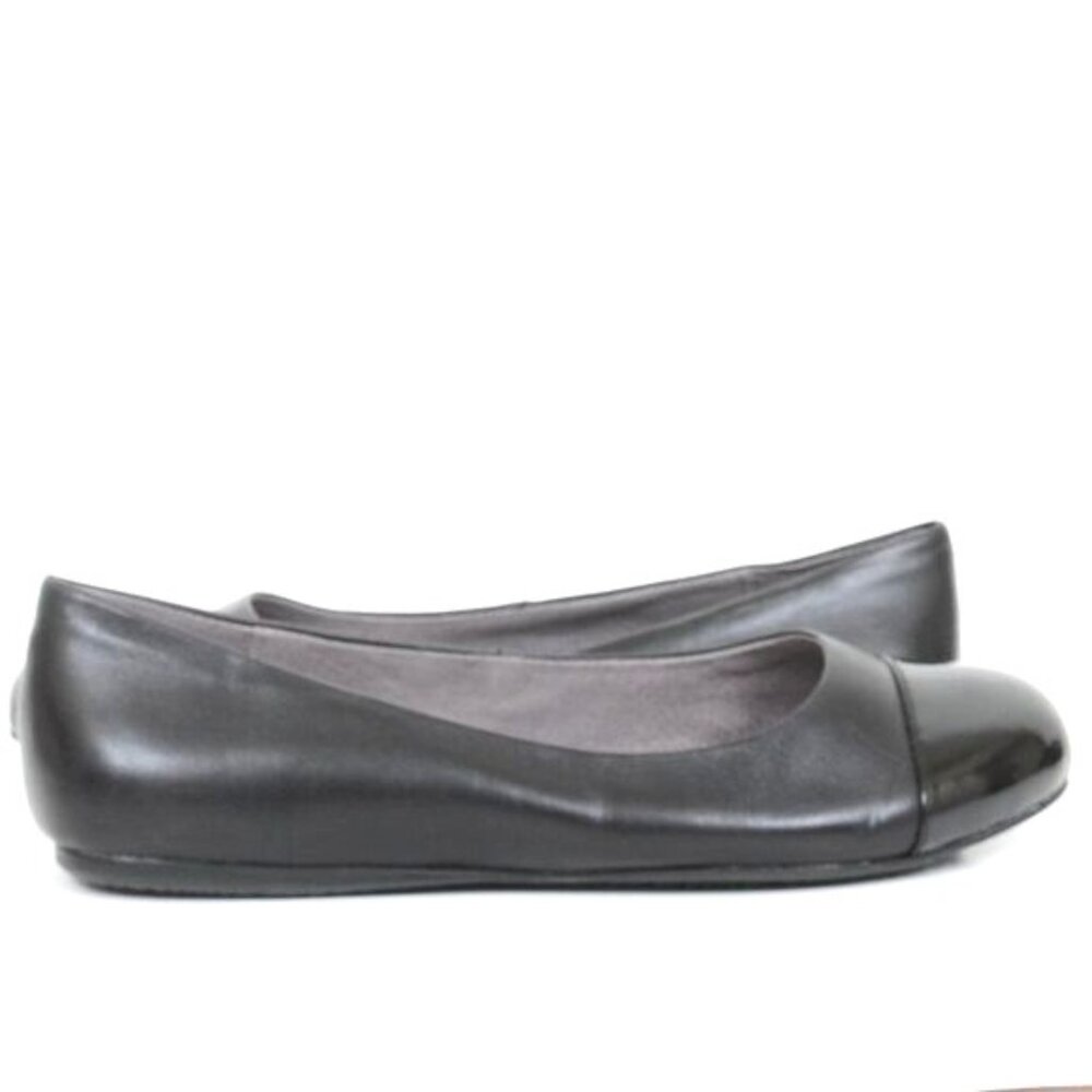 Softwalk Women's 10 WIDE Napa Slip On Ballet Flats Vegan Leather Preppy Office - Picture 3 of 6